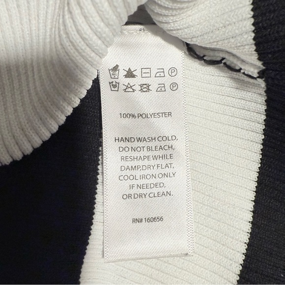 Happily Grey Ribbed black and white tank size Small - Picture 4 of 7